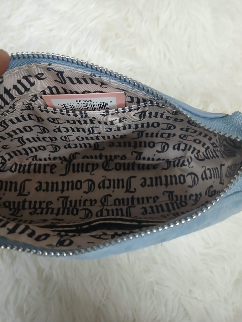 Juicy Couture Powder Blue 'Royal' Embellished Mini Shoulder Bag - Picture 3 of 3